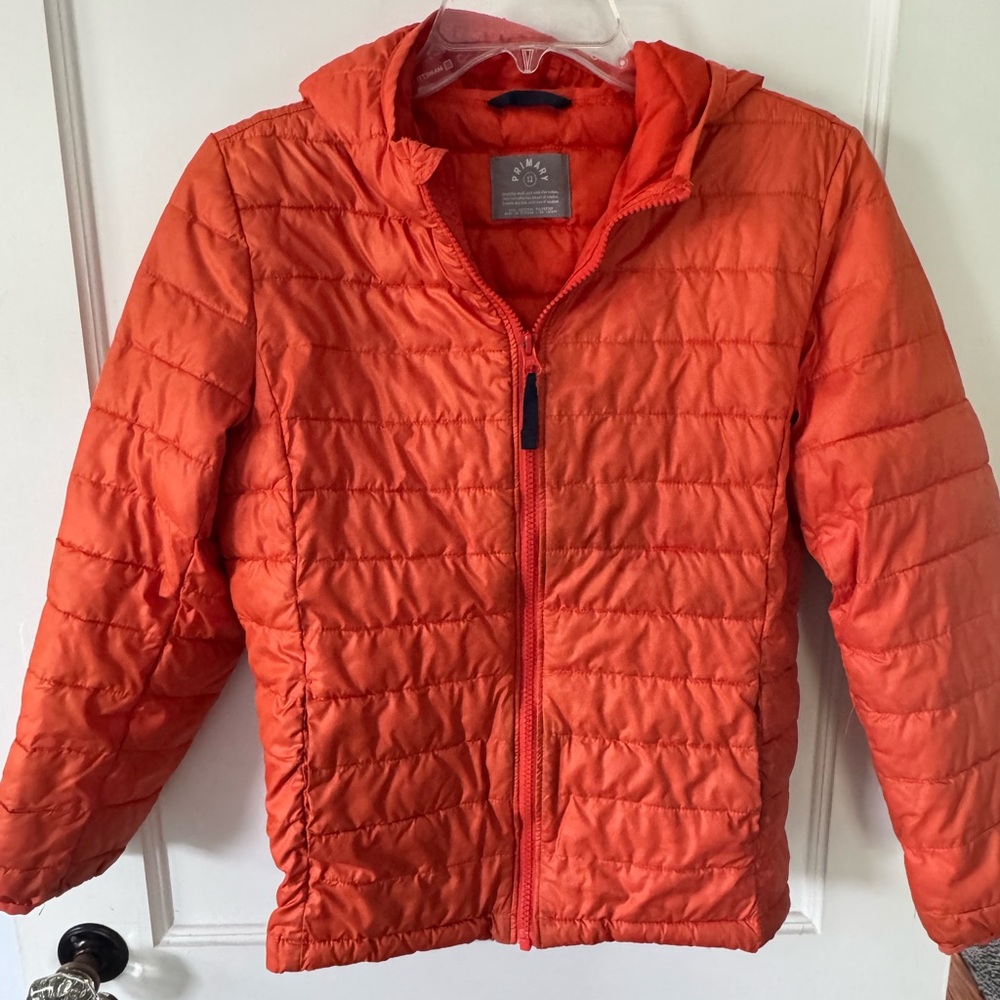 Primary Orange Kids Puffer Jacket